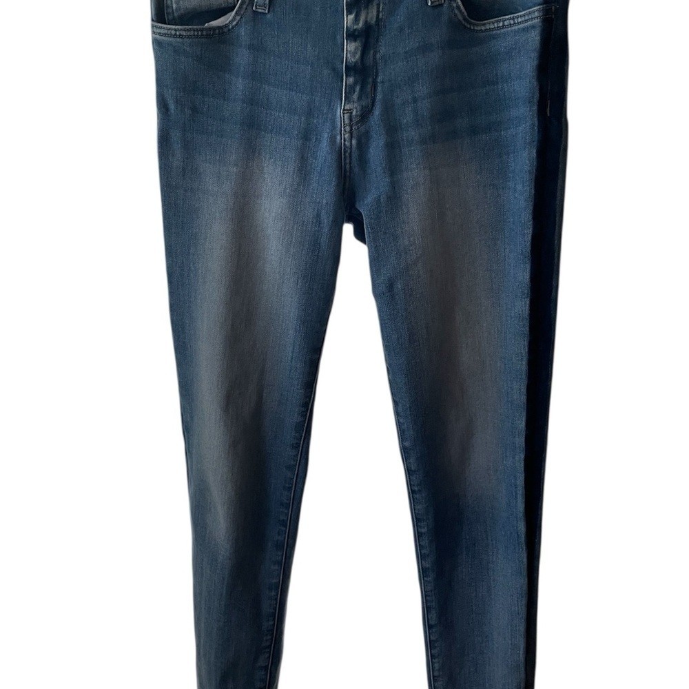 Flying Monkey Blue Crop Skinny Jeans with Stretch